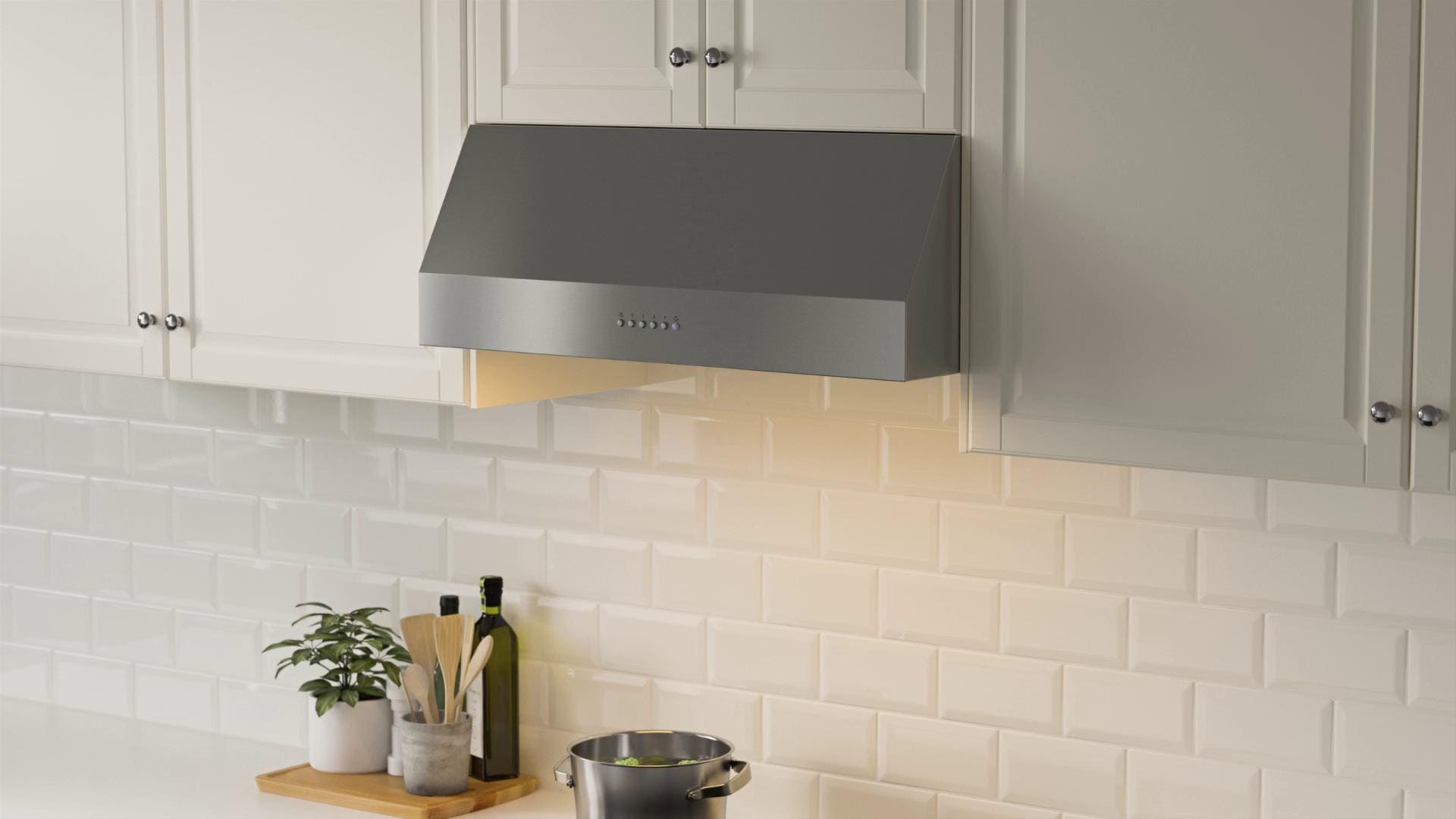 IKEA UPPFRISKANDE Cappa Da Fissare Alla Parete Color Acciaio Inox 80 Cm