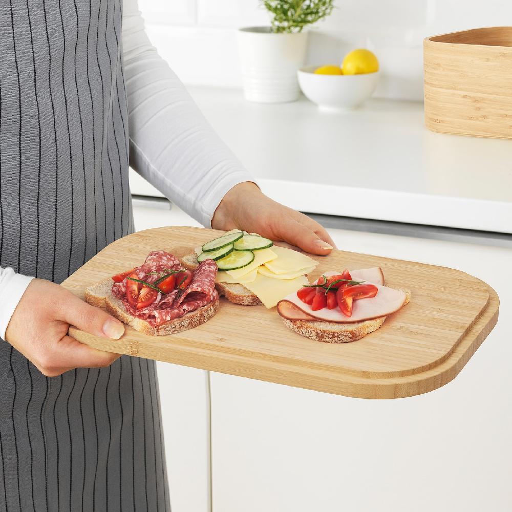 IKEA UPPSKATTNING Portapane Impiallacciatura Di Bambù