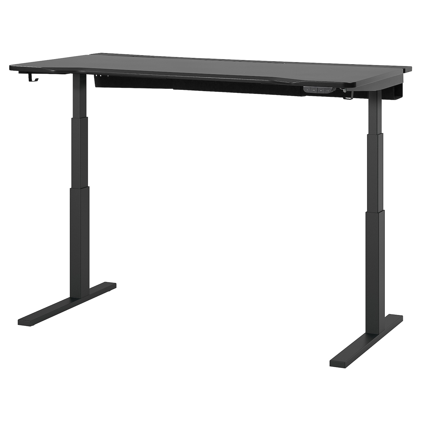 IKEA UTMANING Scrivania Gaming Altezza Regolabile Elettrico/nero 160x80 Cm