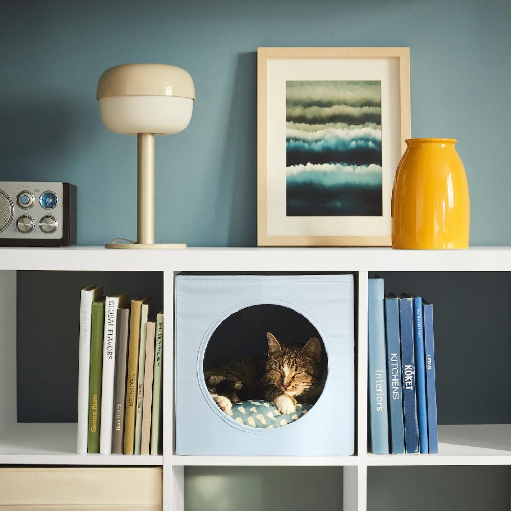 IKEA UTSÅDD Casetta Per Gatti Grigio-blu 33x38x33 Cm