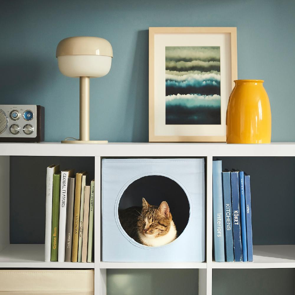 IKEA UTSÅDD Casetta Per Gatti Grigio-blu 33x38x33 Cm