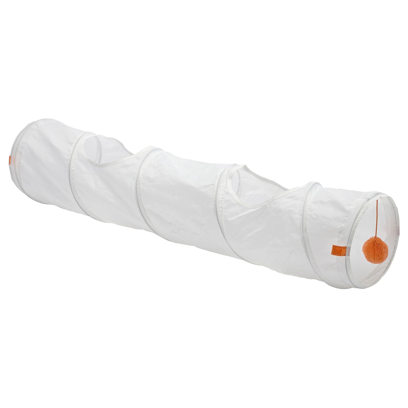IKEA UTSÅDD Tunnel gioco per gatti bianco/arancione