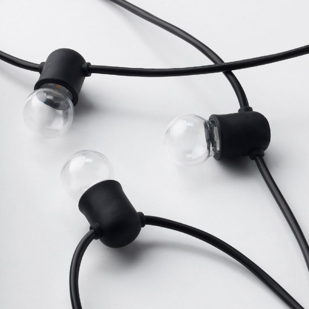 IKEA UTSUND Illuminazione A LED 12 Luci Da Esterno/a Batterie Nero