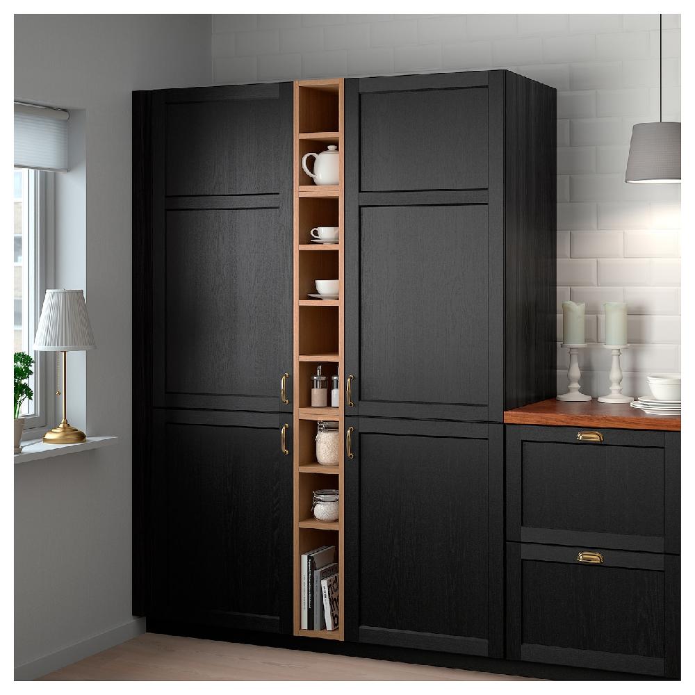 IKEA VADHOLMA Scaffale Marrone/frassino Trattato Con Mordente 20x37x80 Cm