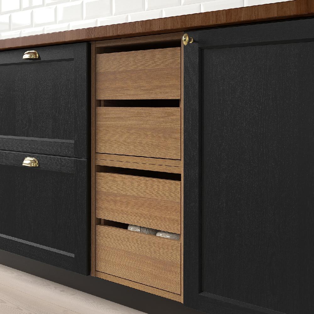 IKEA VADHOLMA Struttura Con Cassetto Marrone/frassino Trattato Con Mordente 40x37x40 Cm