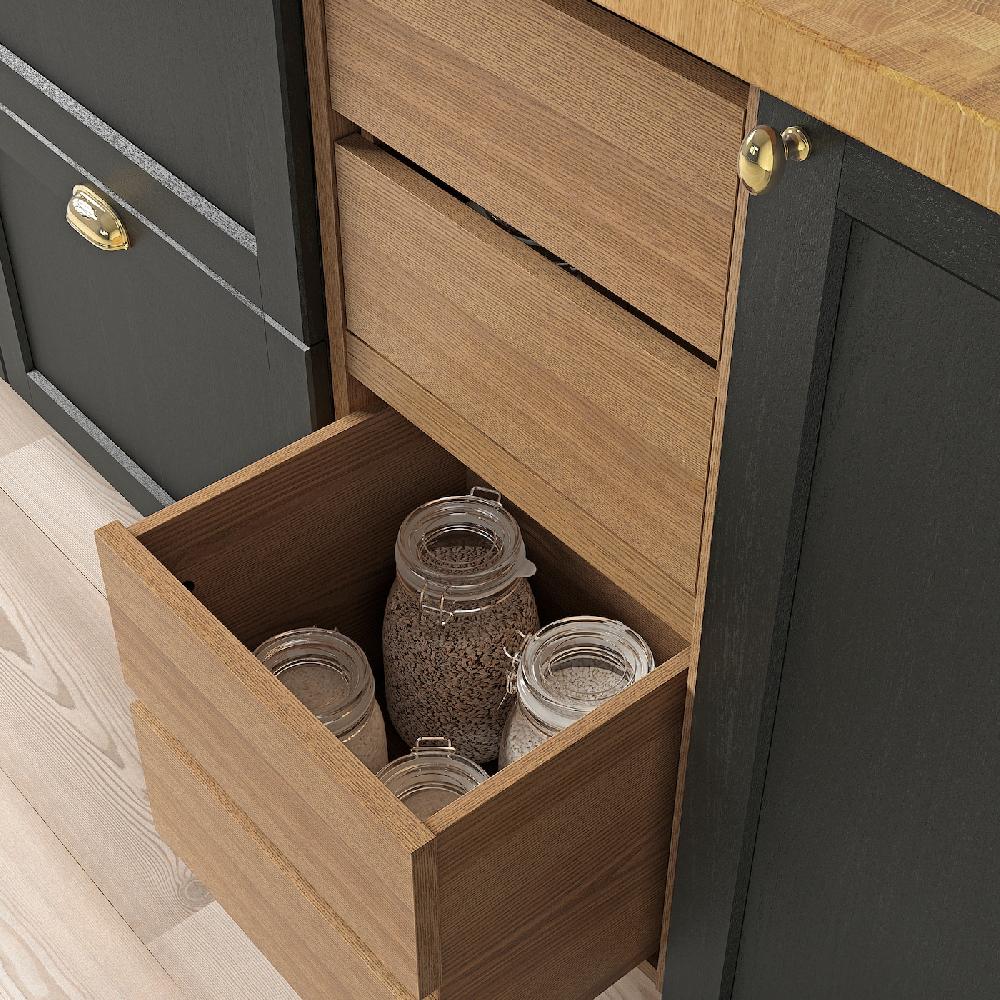 IKEA VADHOLMA Struttura Con Cassetto Marrone/frassino Trattato Con Mordente 40x37x40 Cm