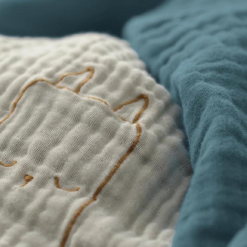 IKEA VÄDRA Fodera Per Materassino Fasciatoio Beige/blu 48x74 Cm