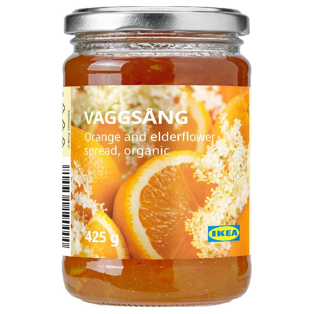 IKEA VAGGSÅNG Crema spalmab arancia/fiori sambuco 425 g