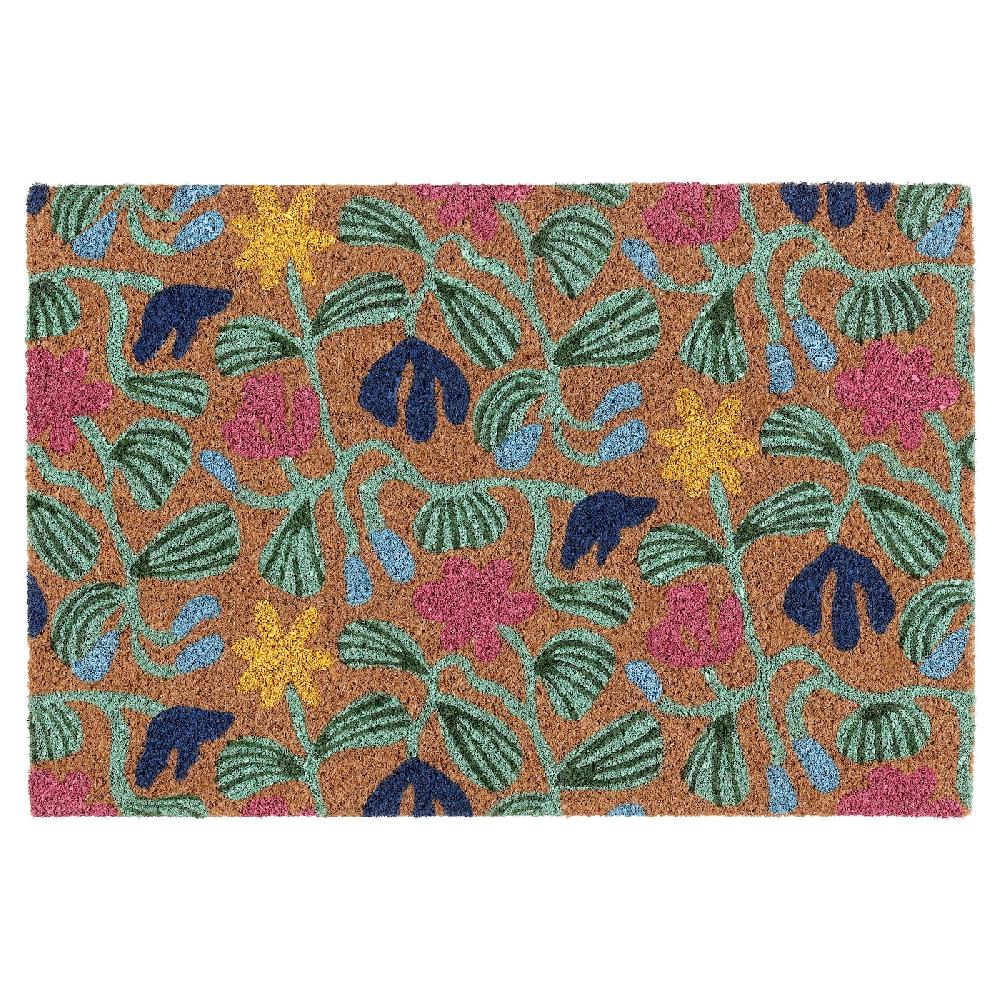 IKEA VÄGKURVA Zerbino da interno multicolore/motivo floreale 40x60 cm