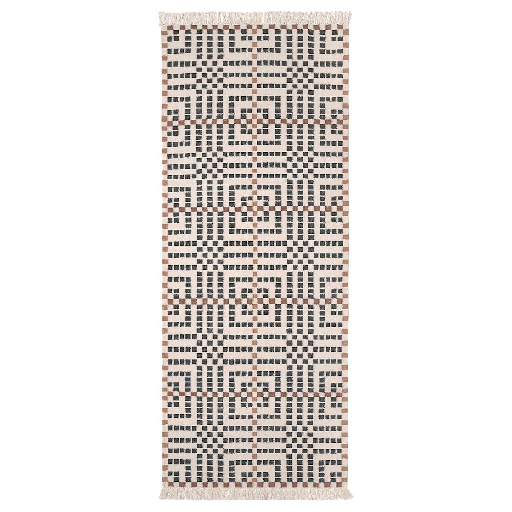 IKEA VAMDRUP Tappeto tessitura piatta fatto a mano/fantasia 80x200 cm