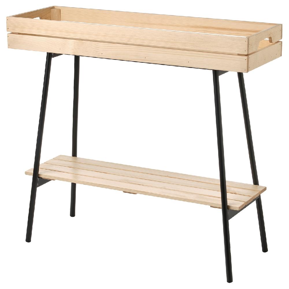 IKEA VANILJSTÅNG Piedistallo per piante pino/nero 67 cm