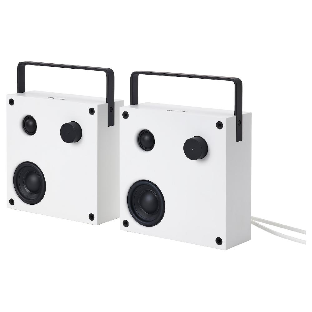 IKEA VAPPEBY Casse Bluetooth® bianco/set di 2 gen 3 20x20 cm