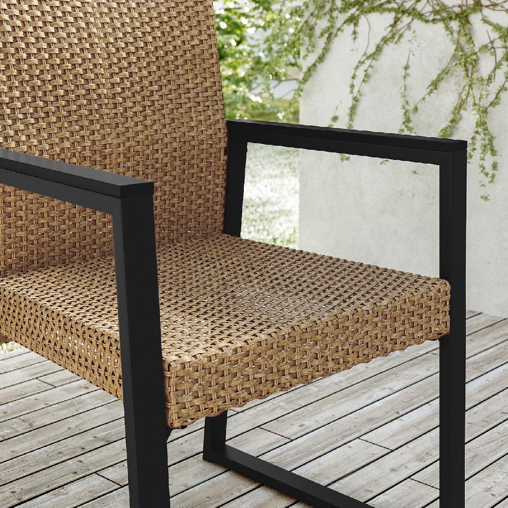 IKEA VÄRMANSÖ Tavolo+6 Sedie Da Giardino Grigio Scuro/marrone 224 Cm