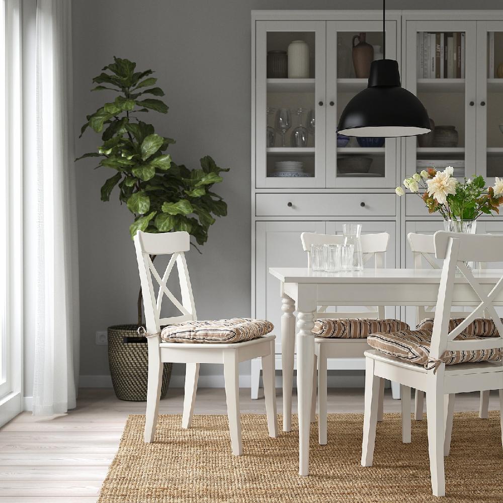 IKEA VATTENMOTT Cuscino Per Sedia Beige 40x38x5.0 Cm