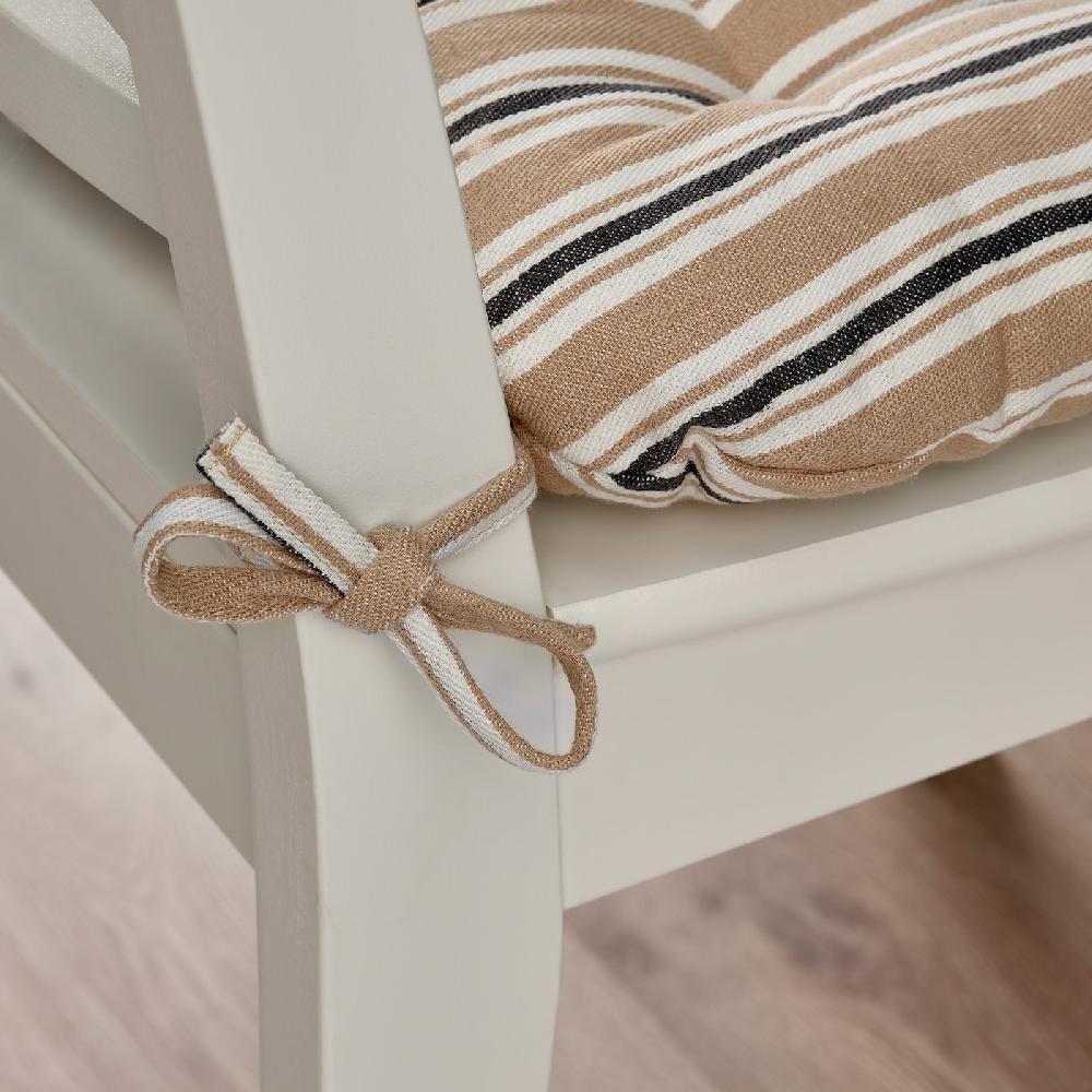 IKEA VATTENMOTT Cuscino Per Sedia Beige 40x38x5.0 Cm