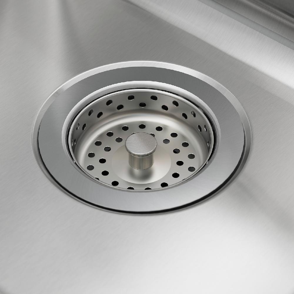 IKEA VATTUDALEN Lavello Incasso 2vasche/sgocciolat. Inox 110x53 Cm