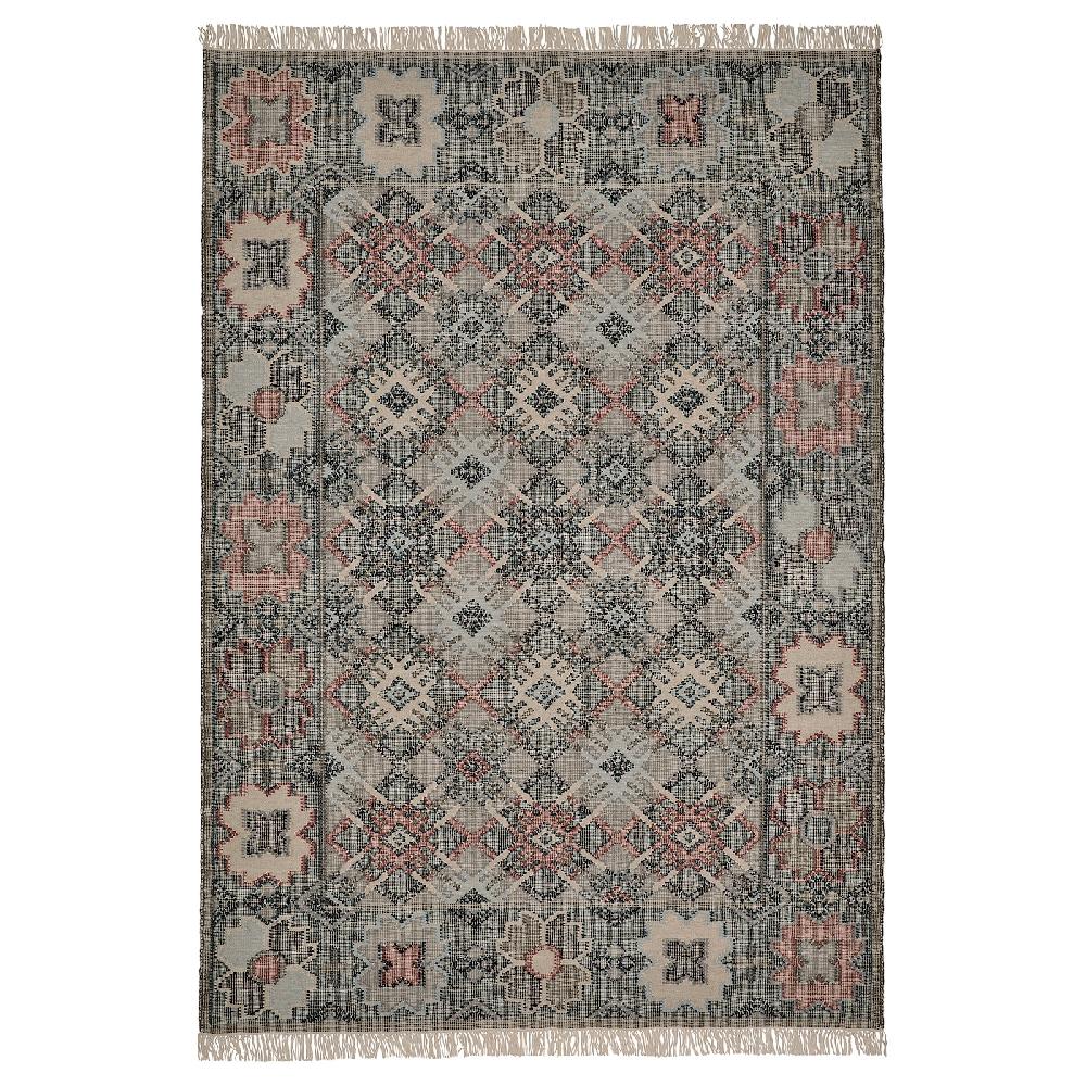 IKEA VESTERVIG Tappeto tessitura piatta fatto a mano fantasia/motivo diamante 160x230 cm