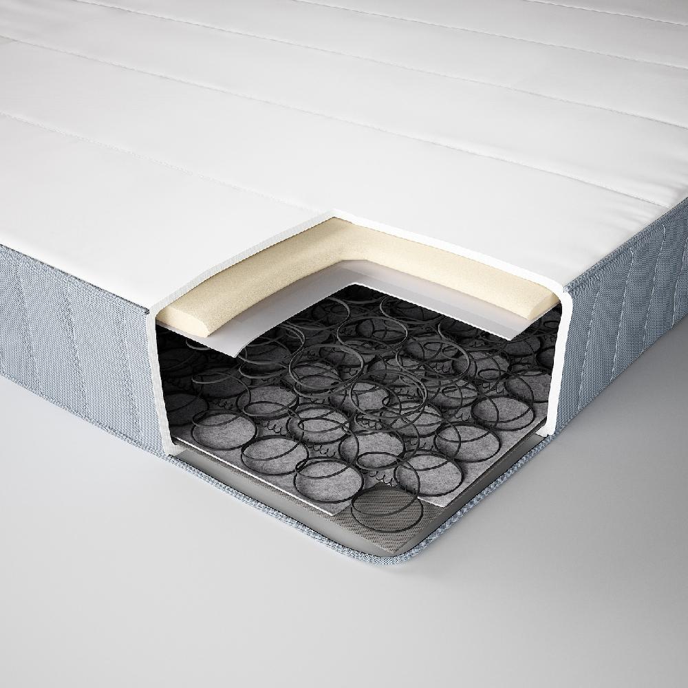 IKEA VESTMARKA Materasso A Molle Rigido/azzurro 140x200 Cm