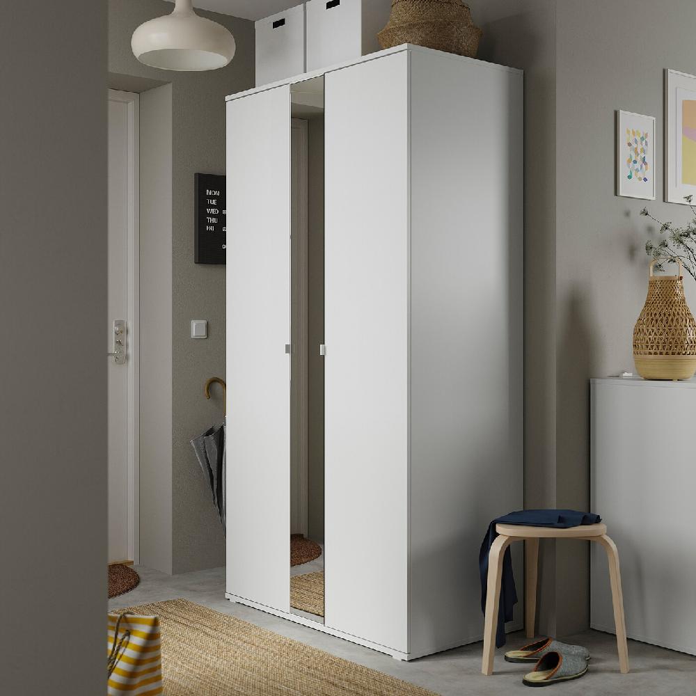 IKEA VIHALS Guardaroba Con 2 Ante Bianco 105x57x200 Cm