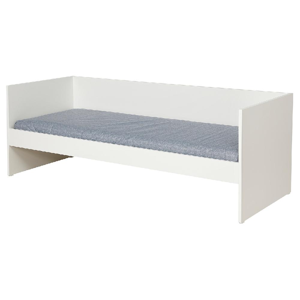 IKEA VIHALS Letto divano con 1 materasso bianco/Ågotnes rigido 80x200 cm