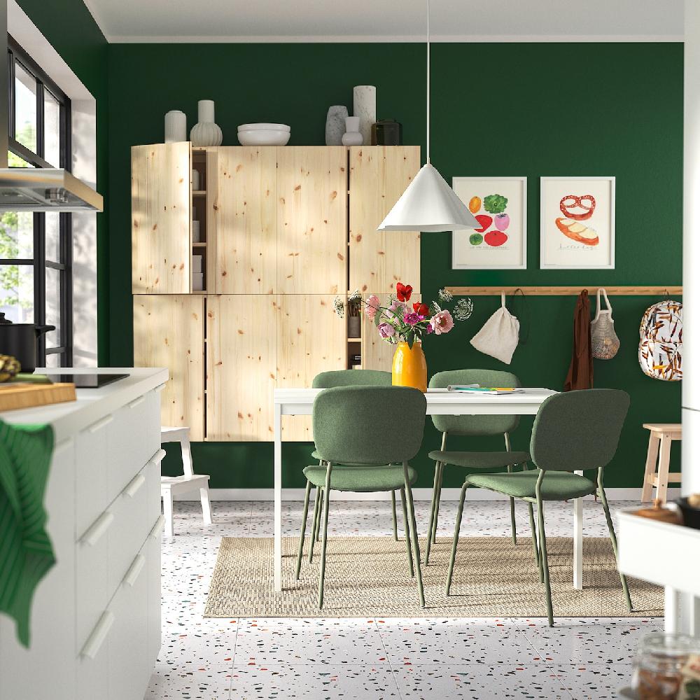 IKEA VIHALS Tavolo Allungabile Bianco 120/180x74 Cm
