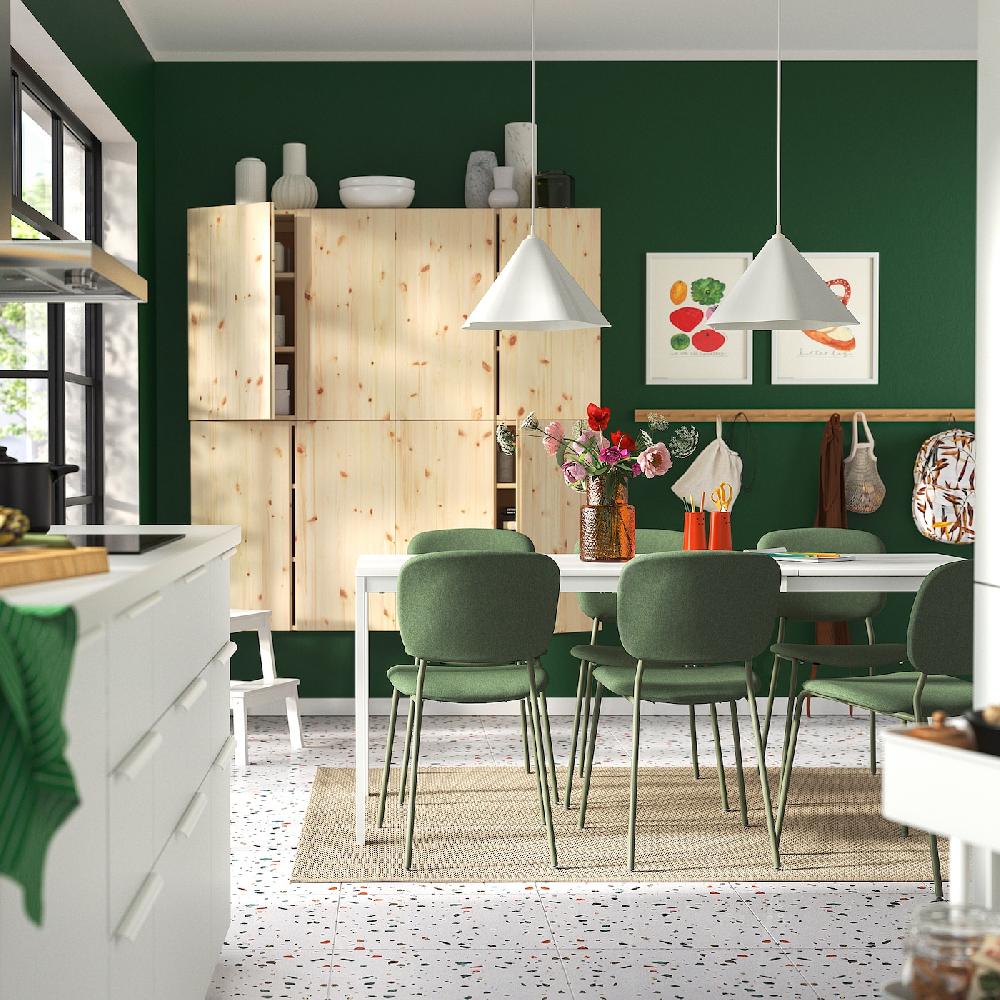 IKEA VIHALS Tavolo Allungabile Bianco 120/180x74 Cm