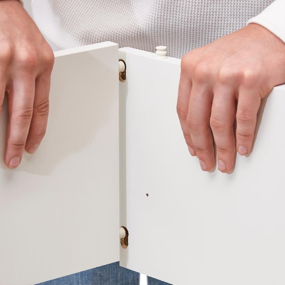 IKEA VIHALS Vetrina Con Ante Scorrevoli Bianco 95x37x90 Cm