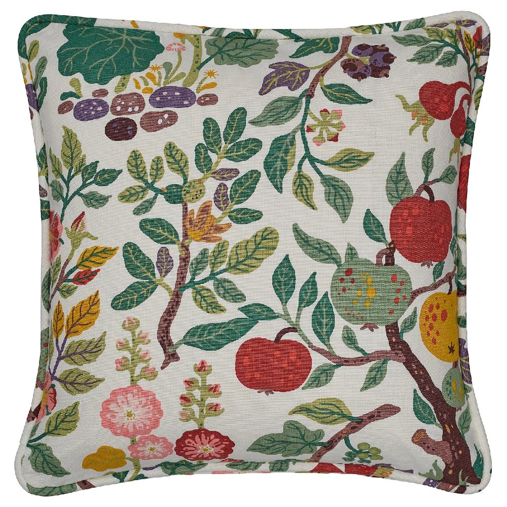 IKEA VILDPERSILJA Fodera per cuscino bianco fantasia/motivo floreale 50x50 cm