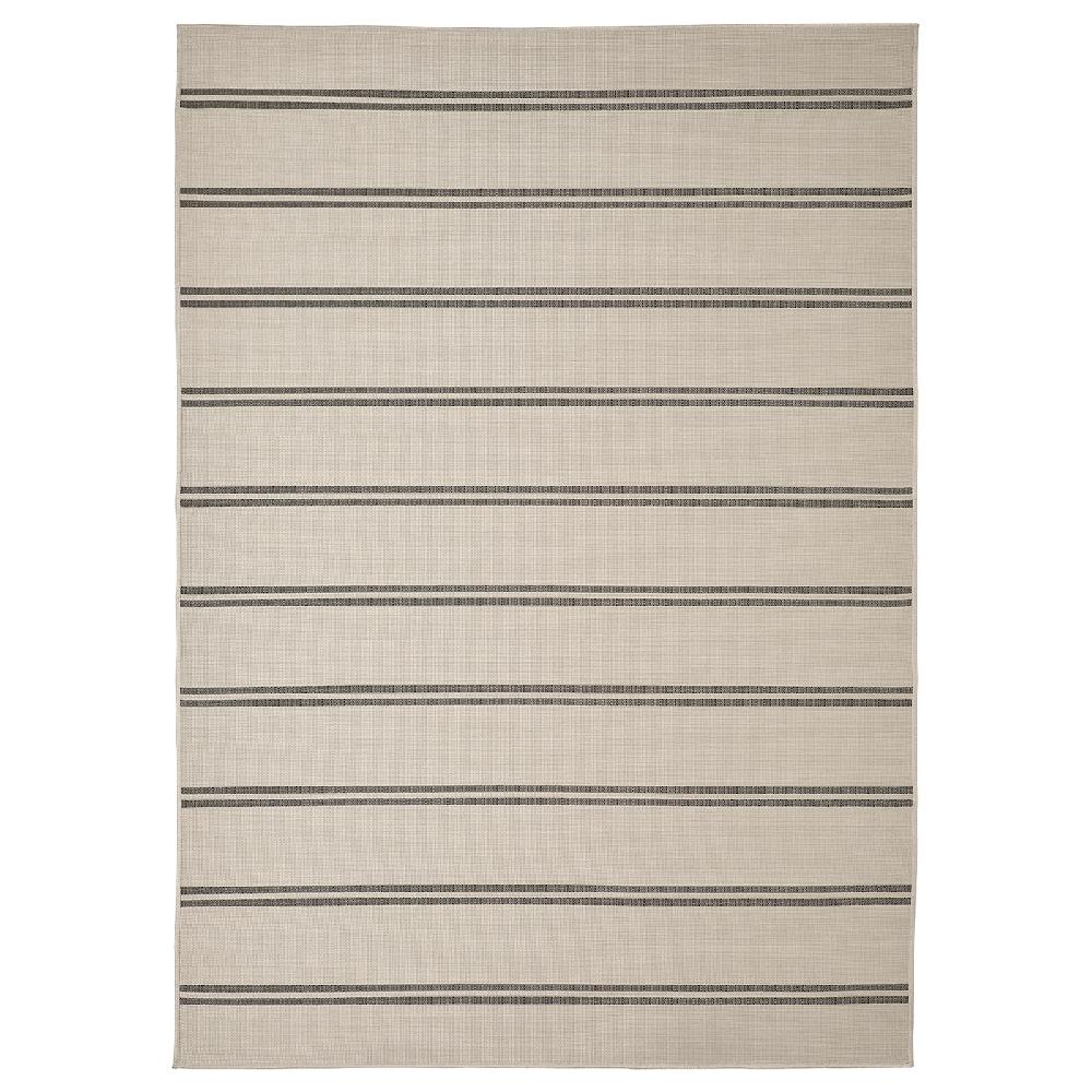 IKEA VIRKLUND Tappeto tessitura piatta int/est beige/grigio scuro 160x230 cm