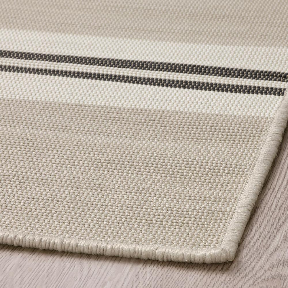 IKEA VIRKLUND Tappeto Tessitura Piatta Int/est Bianco/beige/grigio Scuro 80x150 Cm