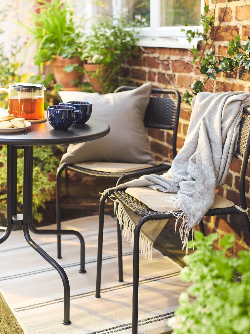 IKEA VIRKLUND Tappeto Tessitura Piatta Int/est Bianco/beige/grigio Scuro 80x150 Cm