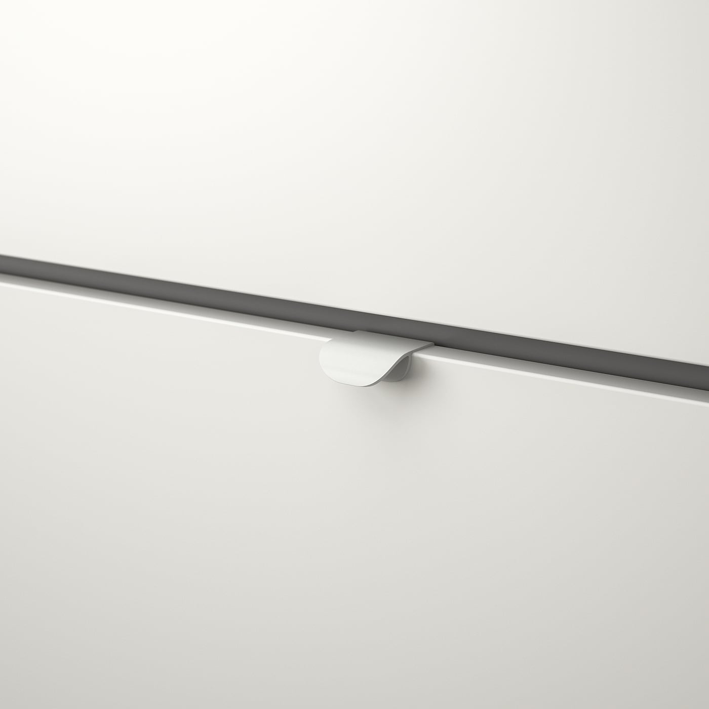 IKEA VISTHUS Guardaroba Grigio/bianco 122x59x216 Cm