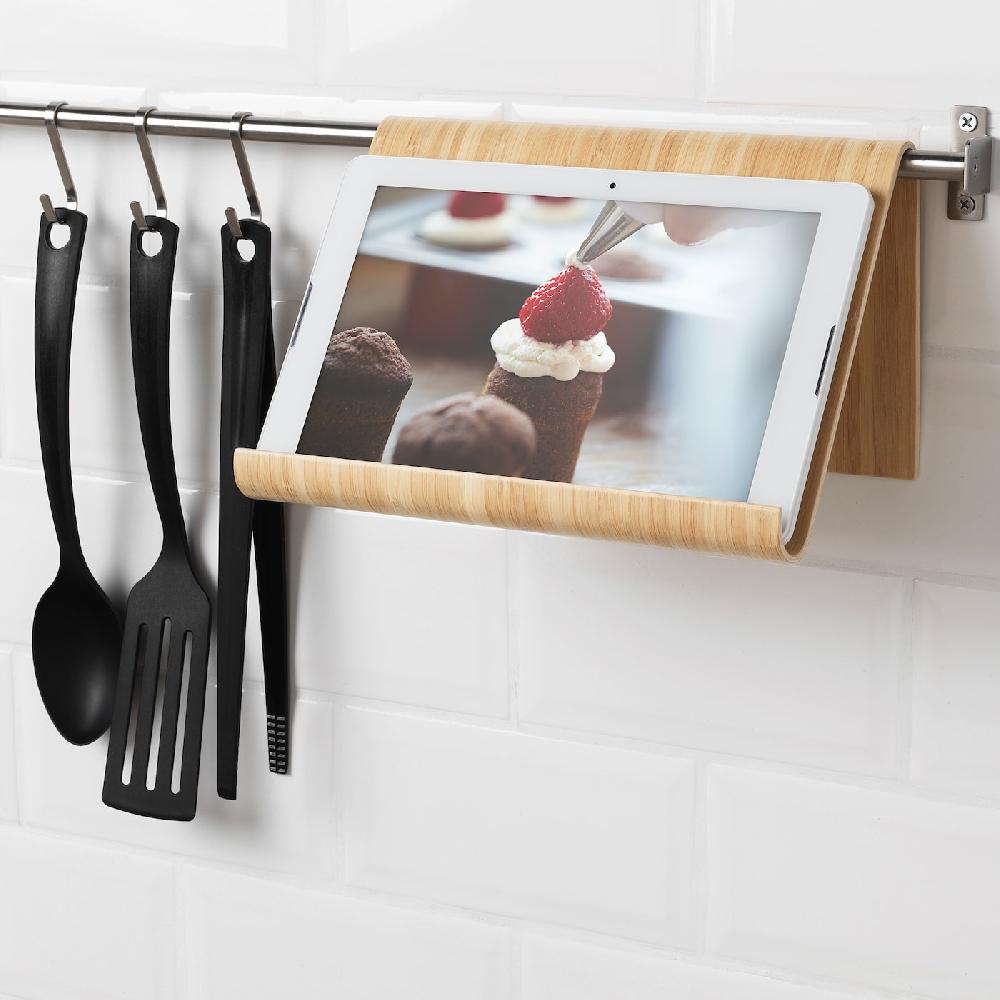 IKEA VIVALLA Supporto Per Tablet Impiallacciatura Di Bambù 26x17 Cm