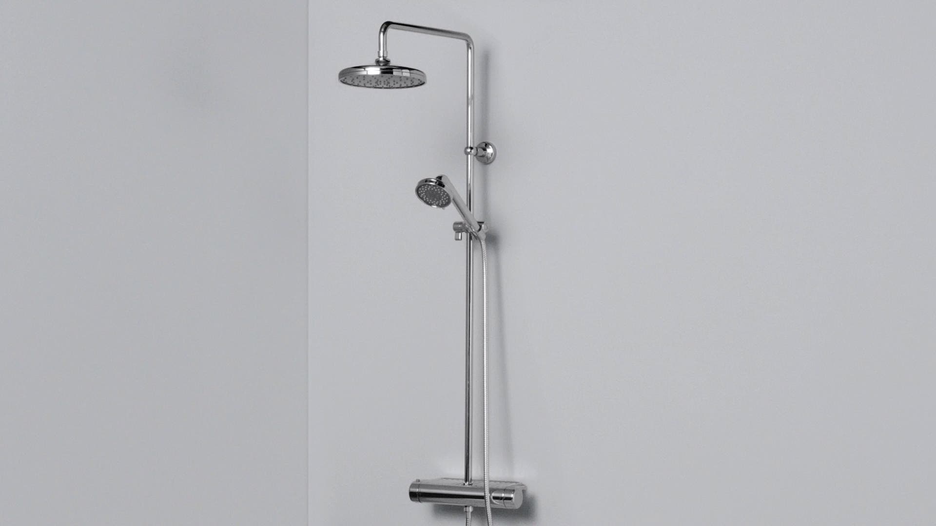 IKEA VOXNAN Set Doccia/miscelatore Termostatico Cromato