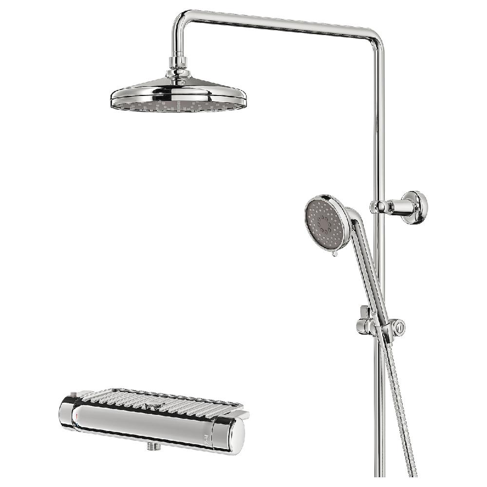 IKEA VOXNAN Set doccia/miscelatore termostatico cromato