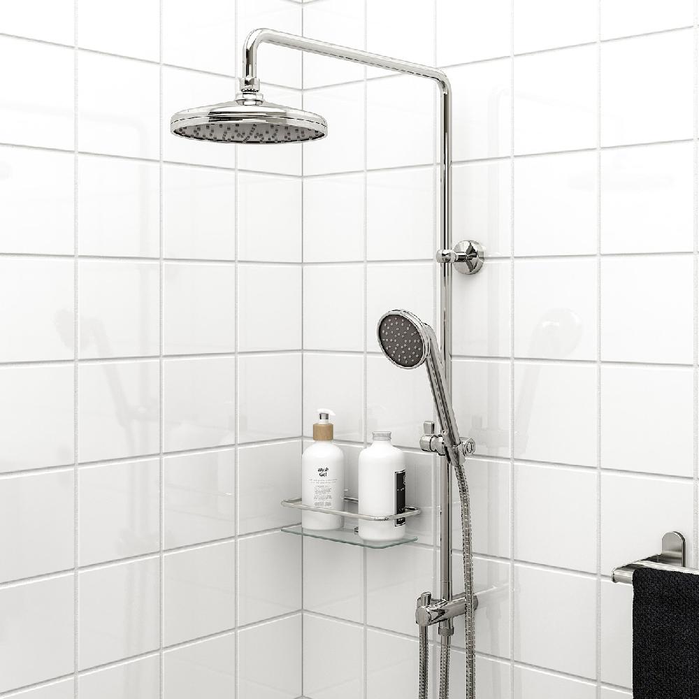 IKEA VOXNAN Set Doccia Soffione/doccetta/deviat Cromato