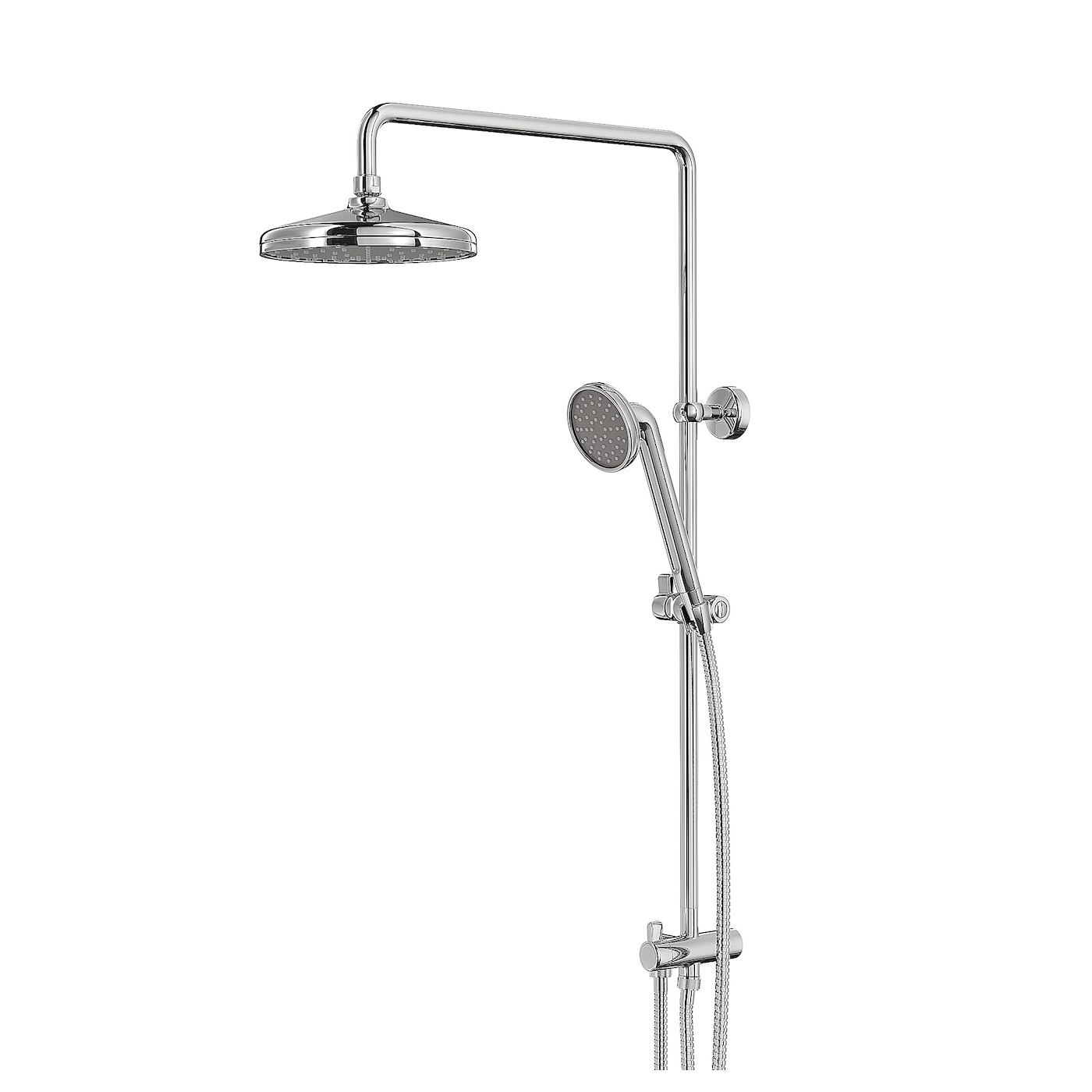 IKEA VOXNAN Set doccia soffione/doccetta/deviat cromato