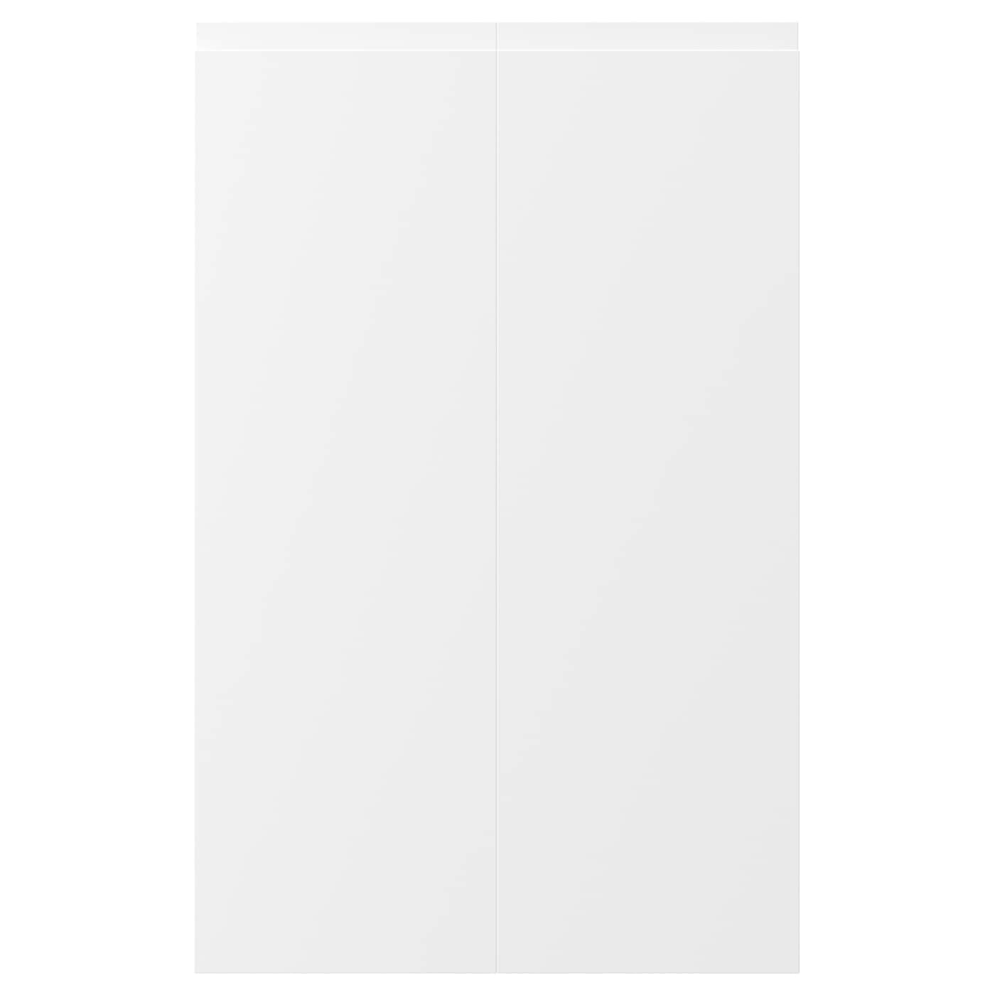 IKEA VOXTORP Set 2 ante per mobile base angolare sinistro bianco opaco 25x80 cm
