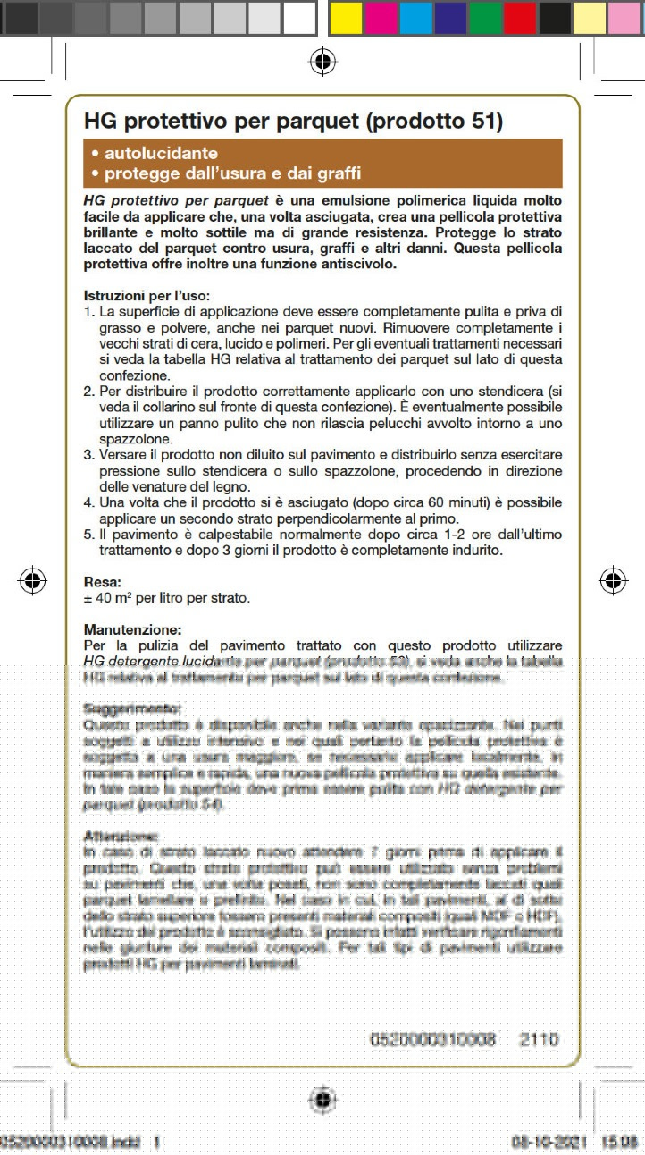 Leroy Merlin Brillantante HG Pellicola Protettiva Per Parquet 1 L