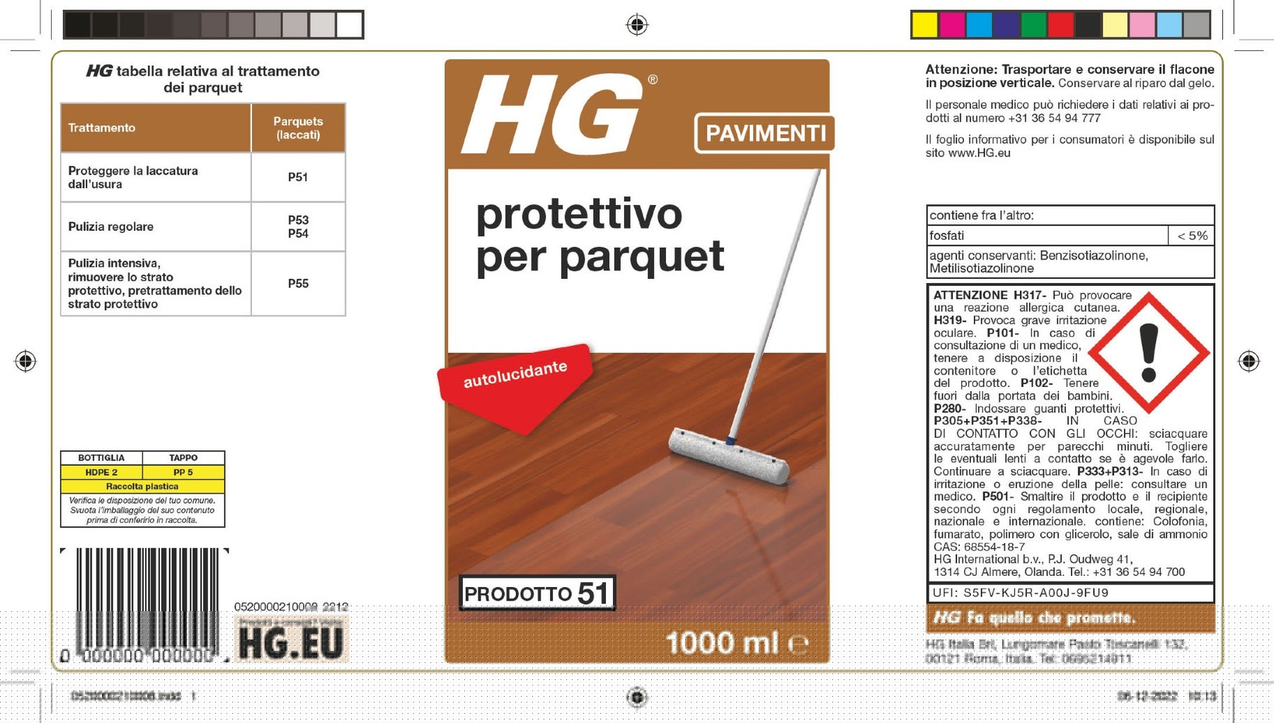 Leroy Merlin Brillantante HG Pellicola Protettiva Per Parquet 1 L