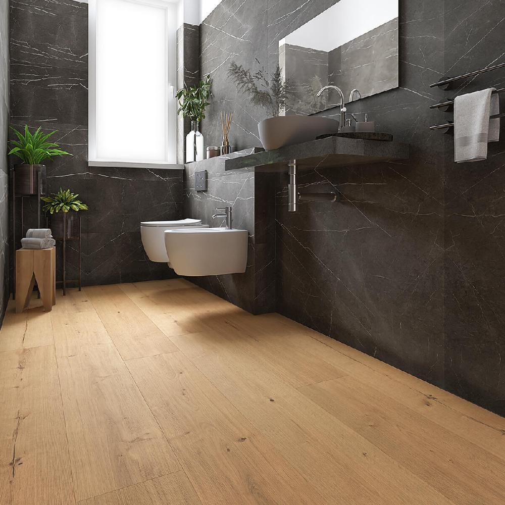 Leroy Merlin Pavimento laminato passaggio intenso ARTENS Grandis natural XL rovere naturale resistente all'acqua Sp 10 mm confezione da 3.019 m²