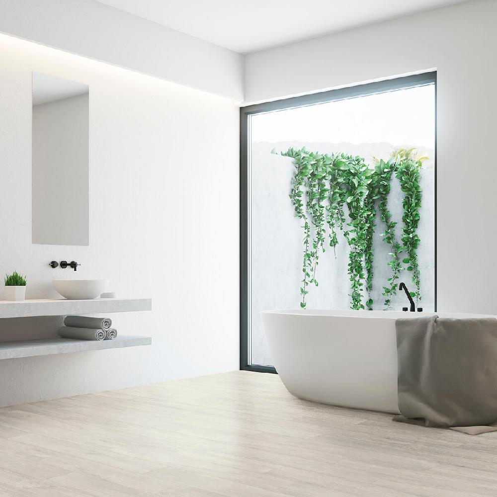 Leroy Merlin Piastrella da pavimento e rivestimento interno 20 x 120 cm Sp. 9.2 mm rettificato Nuance in gres porcellanato opaco avorio traffico intenso (pei 4/5) R9 1.44 mq