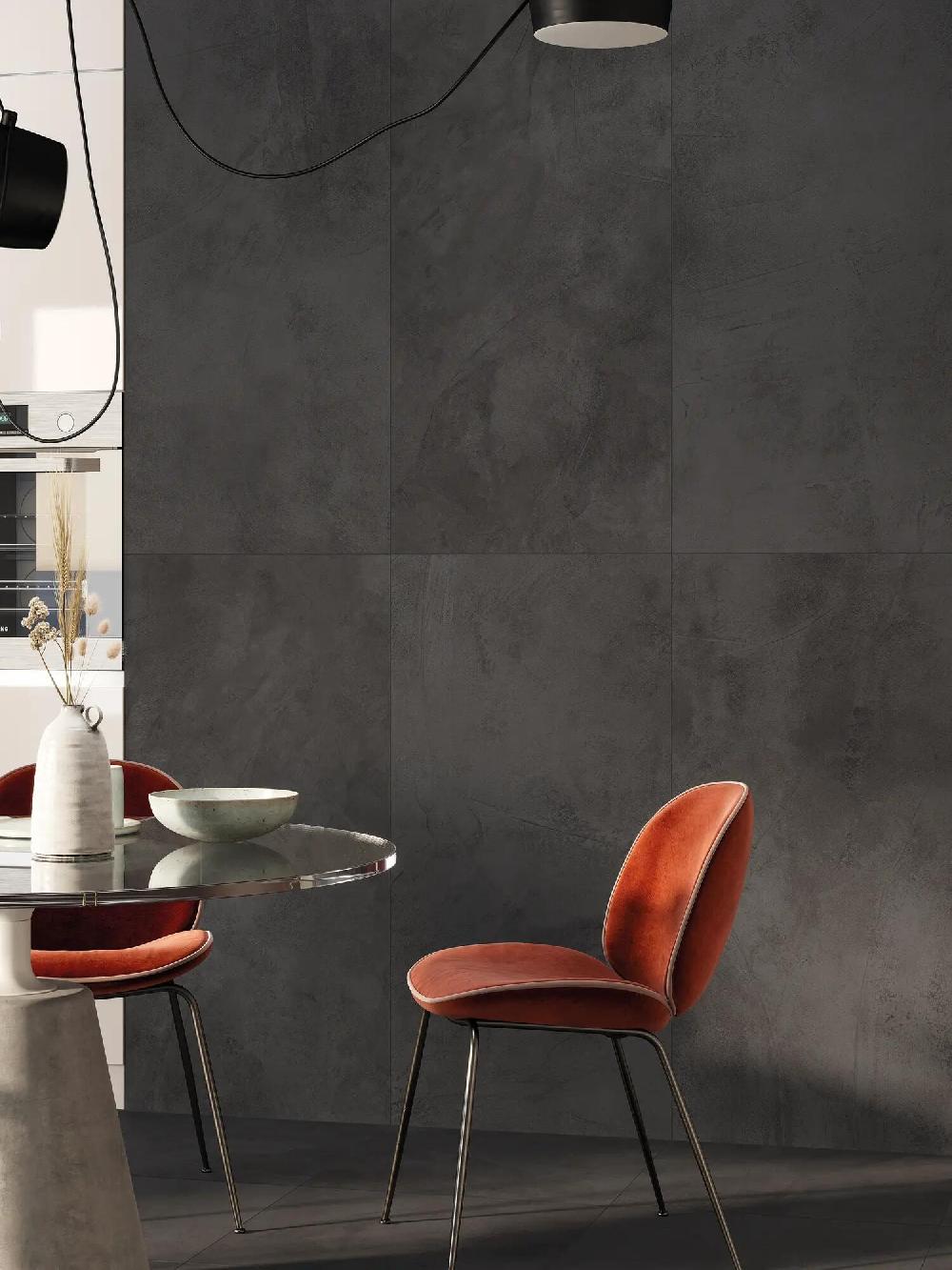 Leroy Merlin Piastrella Da Pavimento E Rivestimento Interno 60 X 120 Cm Sp. 9 Mm Rettificato Kaleidos In Gres Porcellanato Smaltato Opaco Antracite Traffico Intenso (pei 4/5) R9 1.44 Mq