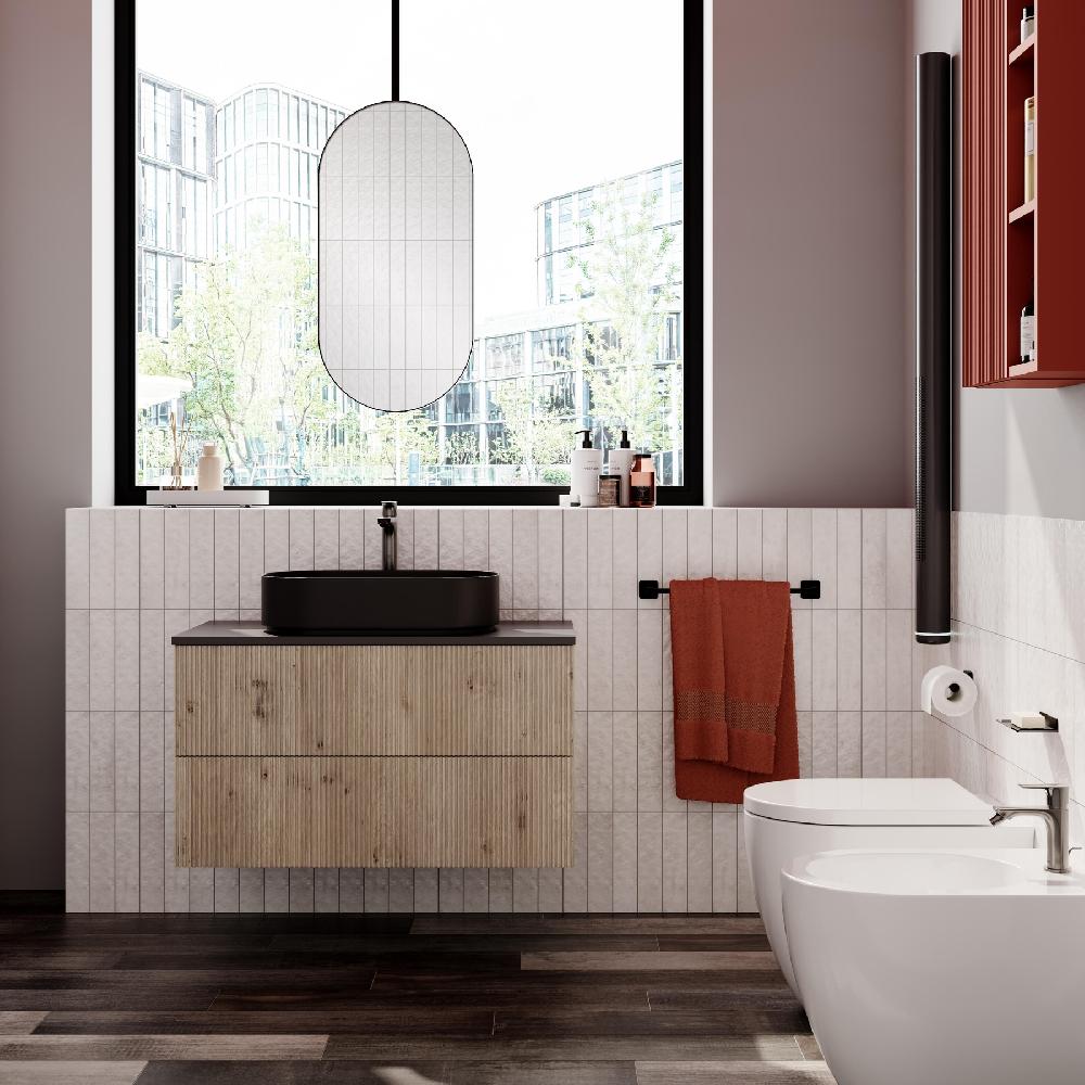 Leroy Merlin Piastrella Da Pavimento E Rivestimento Interno 90 X 15 Cm Sp. 8.8 Mm Arturi In Gres Porcellanato Smaltato Opaco Multicolore Traffico Medio Forte (pei 3/5) R9 1.08 Mq