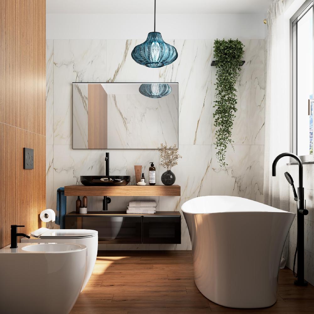 Leroy Merlin Piastrella Da Pavimento Interno 20 X 120 Cm Sp. 9 Mm Rettificato Harmony In Gres Porcellanato Smaltato Opaco Mogano Traffico Intenso (pei 4/5) R9 1.44 Mq