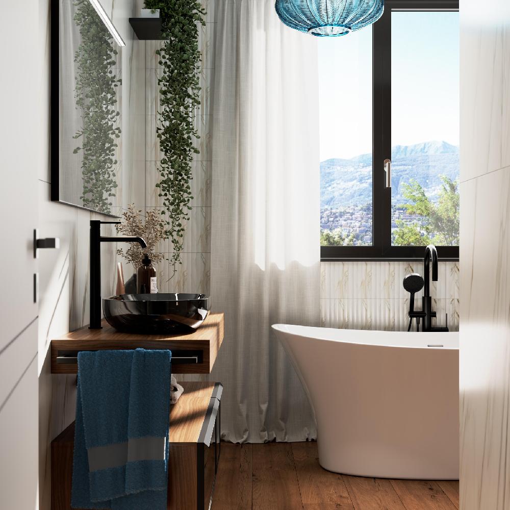 Leroy Merlin Piastrella Da Pavimento Interno 20 X 120 Cm Sp. 9 Mm Rettificato Harmony In Gres Porcellanato Smaltato Opaco Mogano Traffico Intenso (pei 4/5) R9 1.44 Mq