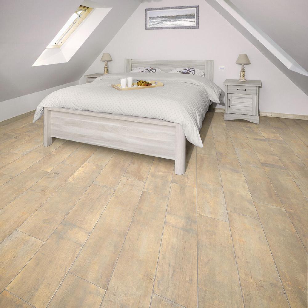 Leroy Merlin Piastrella Da Pavimento Interno 20 X 121 Cm Sp. 9 Mm Rettificato Quebec In Gres Porcellanato Smaltato Opaco Beige Traffico Intenso (pei 4/5) R9 1.2 Mq