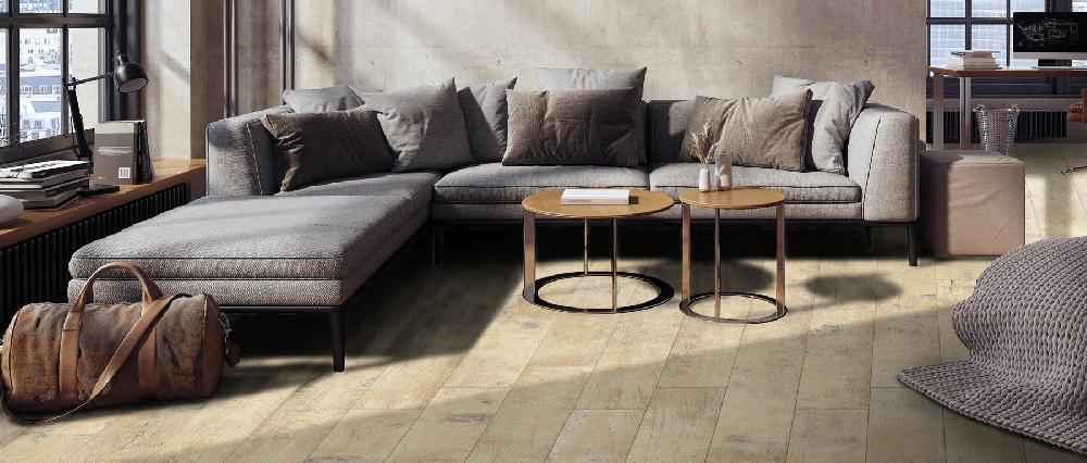 Leroy Merlin Piastrella Da Pavimento Interno 20 X 121 Cm Sp. 9 Mm Rettificato Quebec In Gres Porcellanato Smaltato Opaco Beige Traffico Intenso (pei 4/5) R9 1.2 Mq