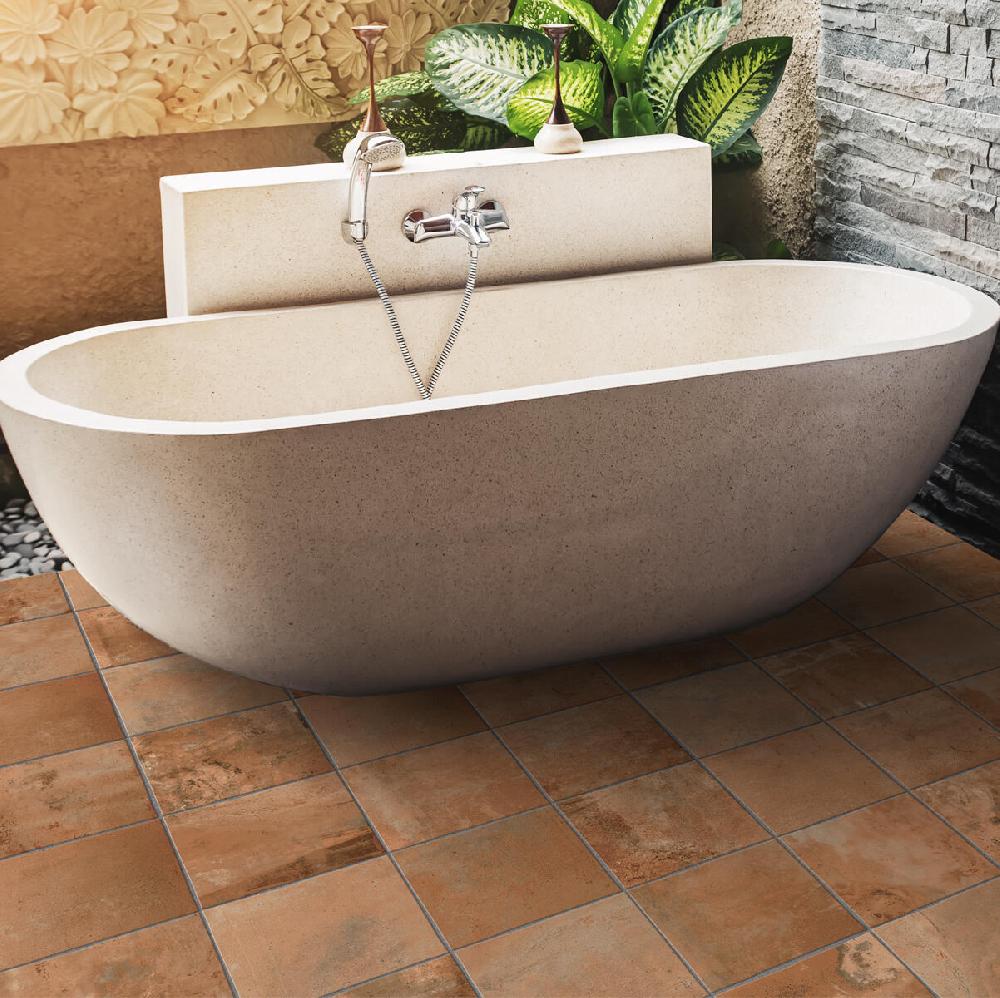 Leroy Merlin Piastrella da pavimento interno 25 x 25 cm Sp. 9 mm Impruneta in gres porcellanato arancio traffico intenso (pei 4/5) R9 Leroy Merlin Piastrella da pavimento interno 25 x 25 cm Sp. 9 mm Impruneta in gres porcellanato arancio traffico intenso (pei 4/5) R9