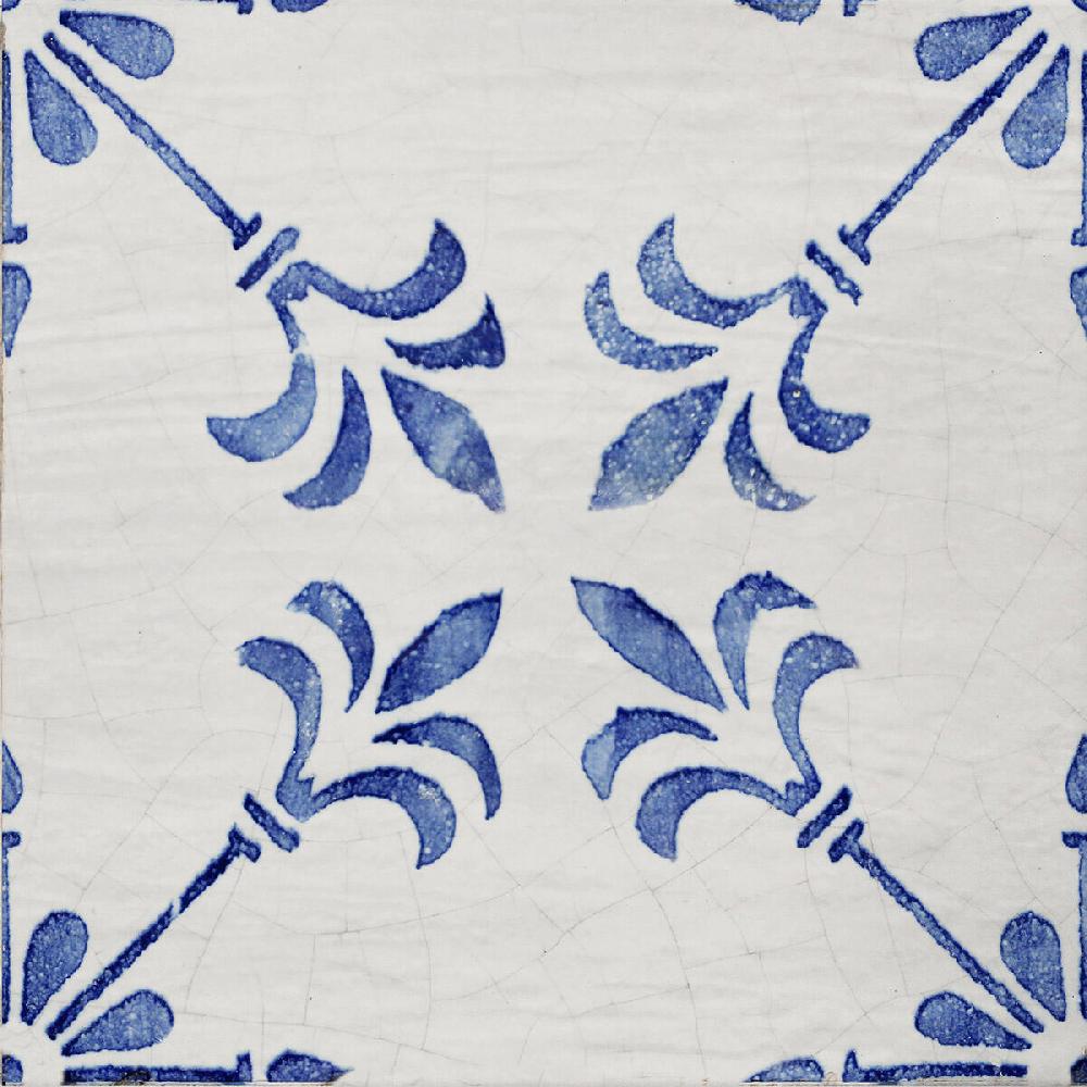 Leroy Merlin Piastrella Da Rivestimento Interno 25 X 25 Cm Sp. 9 Mm Maiolica Panarea In Gres Porcellanato Lucido Bianco E Blu Traffico Intenso (pei 4/5) 1.25 Mq